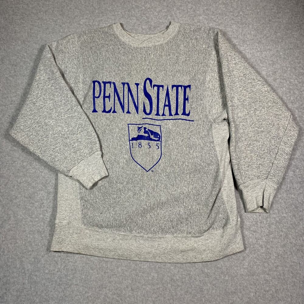 Vintage Penn State University Crewneck Sweatshirt Men’s Size Large Hanes Beefy